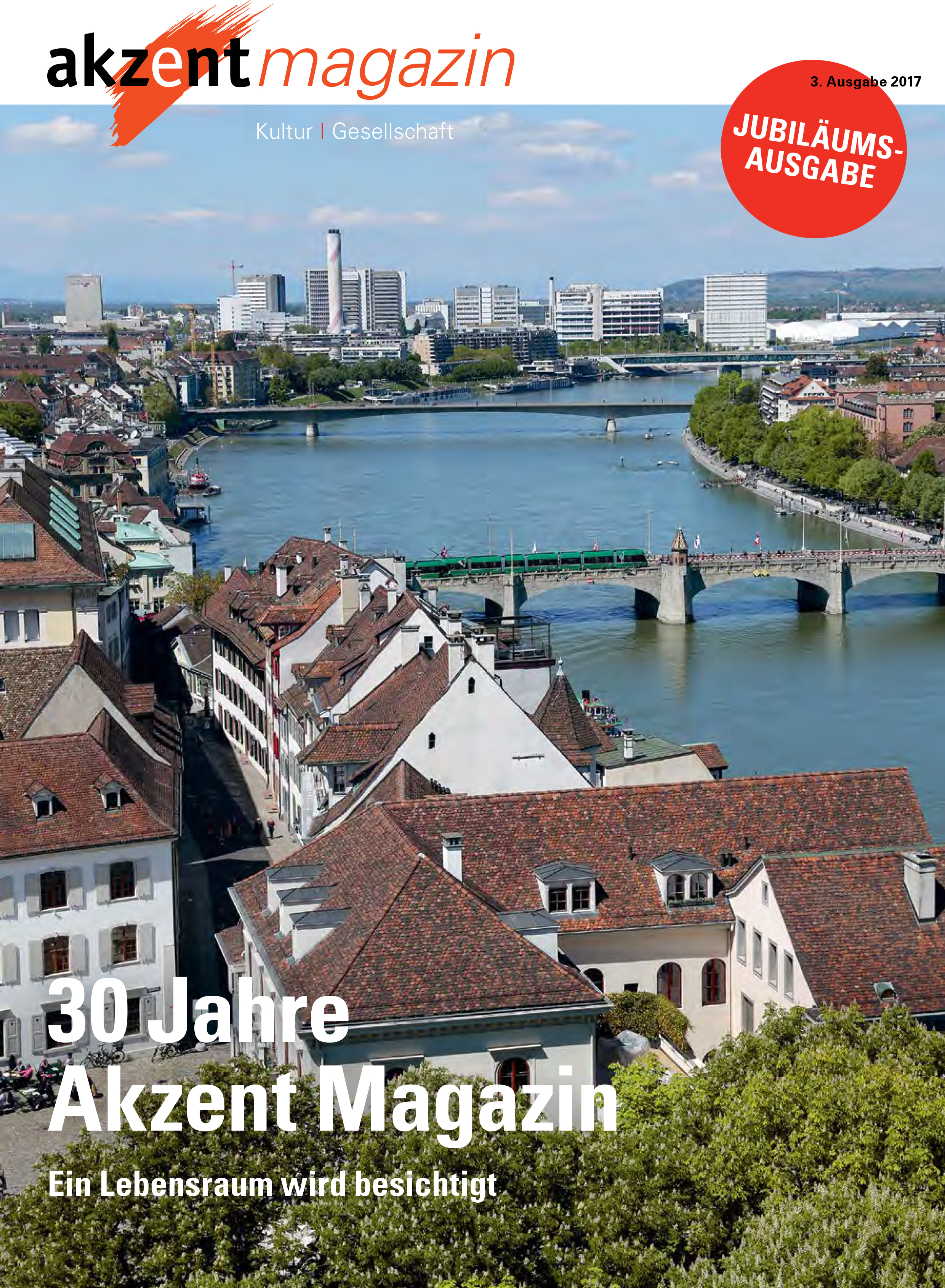 Jubiläums-Ausgabe des Akzent-Magazins mit grossem Bericht über die Heilsarmee.